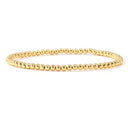 Gold Bead Bracelet for Women, 18K Gold Plated, Minimalist