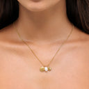 Romy Ocean Charm Necklace with Sun, Shell and Freshwater Pearl, view 8