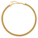 Wren Thick Woven Chain Choker Necklace, view 9