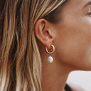 Mariana Chunky Freshwater Pearl Hoop Earrings