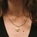 Josephine Gold Roman Coin Pendant Necklace, view 11