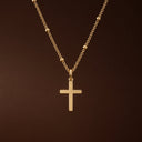 Arwen Dainty Cross Pendant Necklace, view 16
