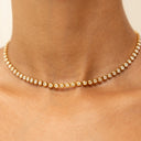 Yara Zircon Tennis Choker Necklace, view 9