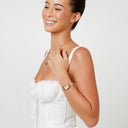 Freya Gold Mother-of-Pearl Dial Watch for Women, view 14