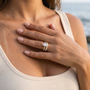 Margot Gold Marquise Ring Set, view 3