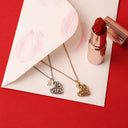 Leonie Heart Charm and Freshwater Pearl Necklace, view 6