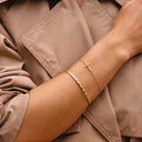 Honora Gold Cross Charm Chain Bracelet, view 2