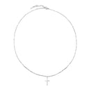 Arwen Dainty Cross Pendant Necklace, view 13