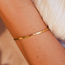 Clarissa Slim Minimal Bangle Bracelet, view 3