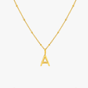 Vivian Initial & Birthstone Charm Necklace
