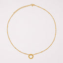 Sylvie Minimalist Ring Pendant Necklace, view 2