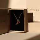 Vivian Initial & Birthstone Charm Necklace, view 19
