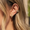 Tessa Gold Stud and Hoop Earrings, view 5