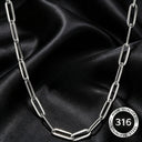 Bryce Men's Paperclip Chain Necklace, view 5