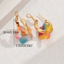 Clover Flower Earrings for Women, Lucky Flower Earrings, 18K Gold Plated