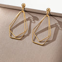 Geometric Earrings for Women, Minimalist Gold Earrings
