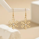 Neve Gold Snowflake Earrings