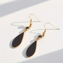 Teardrop Earrings for Women, Enamel Drop Earrings, Red, Black, Blue or White