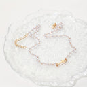 Cross Necklace for Women, Gold Tone Chain Cross Pendant