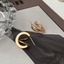 Minimalist Gold Earrings for Women, Dainty Everyday Earrings