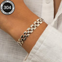Watch Link Bracelet for Women, 304 Stainless Steel, Gold or Silver