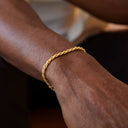 Nolan Men's Cuban Link and Rope Chain Bracelet Set, view 7