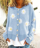 Angel Cute Cardigan With Daisies