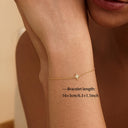 Star Bracelet for Women, 18K Gold Plated with Cubic Zirconia Pendant