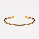 Bella Open Cuff Bracelet with Pavé Round Ends, view 5