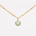 Xanthe Petite Mint Opal Pendant Necklace