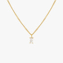 Ramona Clear Zircon Solitaire Pendant Necklace, view 2