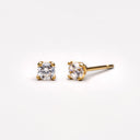Sidonie Zircon Stud Earrings, view 3