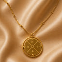 Petra Gold Compass Pendant Necklace, view 11