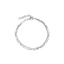 Lucy White Enamel Beaded Double Bracelet, view 11