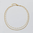 Dahlia Double Layered Enamel & Beaded Choker Necklace, view 9