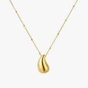 Adela Gold Drop Pendant Necklace, view 9