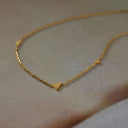 Heart Pendant Necklace for Women, 18K Gold Plated Stainless Steel