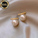 Gold Stud Earrings for Women, 316 Stainless Steel, Hypoallergenic, Gold or Silver