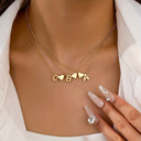 Heart Initial Necklace A to Z, Dainty Gold Letter Necklace for Women