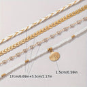 Shell Bracelet Set of 4, Beach Bracelets for Women, Gold or Blue