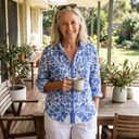 Frederikke Blue Garden Blouse