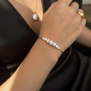 Vienna Gold Cubic Zirconia Bangle, view 5