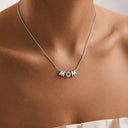 Bubble Letter Name Necklace, 3D Balloon Letters on Round Snake Chain, Gold or Silver, 1 to 12 Letters