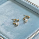 Front Back Earrings for Women, Korean Style Gold Earrings
