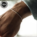 Lionel Men's Thin Snake Chain Bracelet, view 5