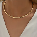 Gold Collar Necklace for Women, Statement Choker Necklace