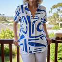 Arvo Casual Abstract Summer Blouse
