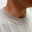 Owen Men's Fine Curb Chain Necklace, view 9