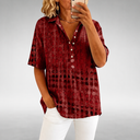 Gemma lightweight relaxed blouse with a soft drape, view 9