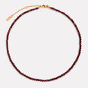 Calista Garnet Red Glass Bead Choker Necklace, view 5